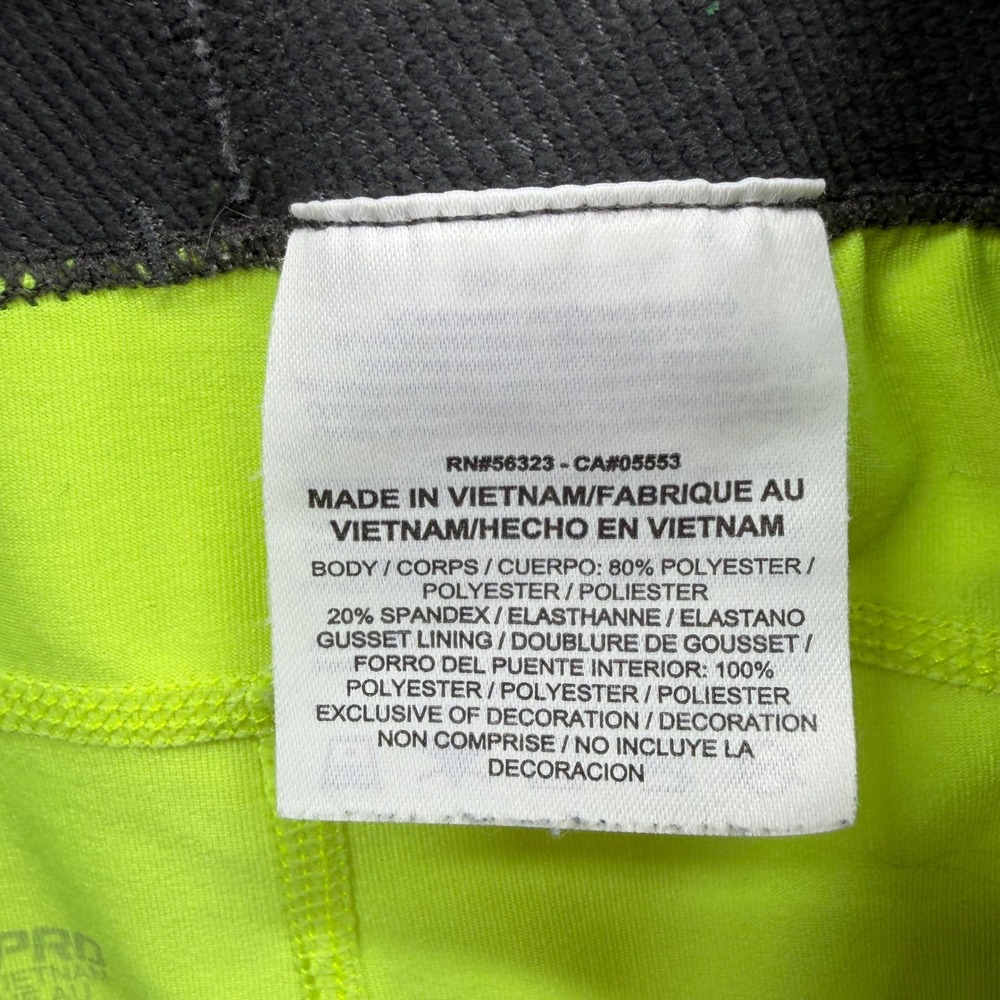 Nike Pro Dri-FIT Shorts Women Small Neon Yellow Compression Athletic Volt Gym - Picture 6 of 8